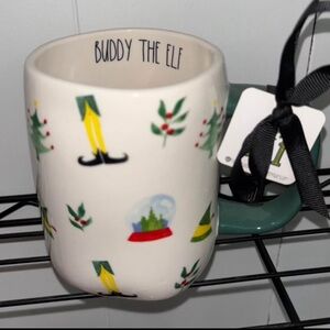 Rae Dunn Buddy the Elf Holiday Mug with Green and Red Accents